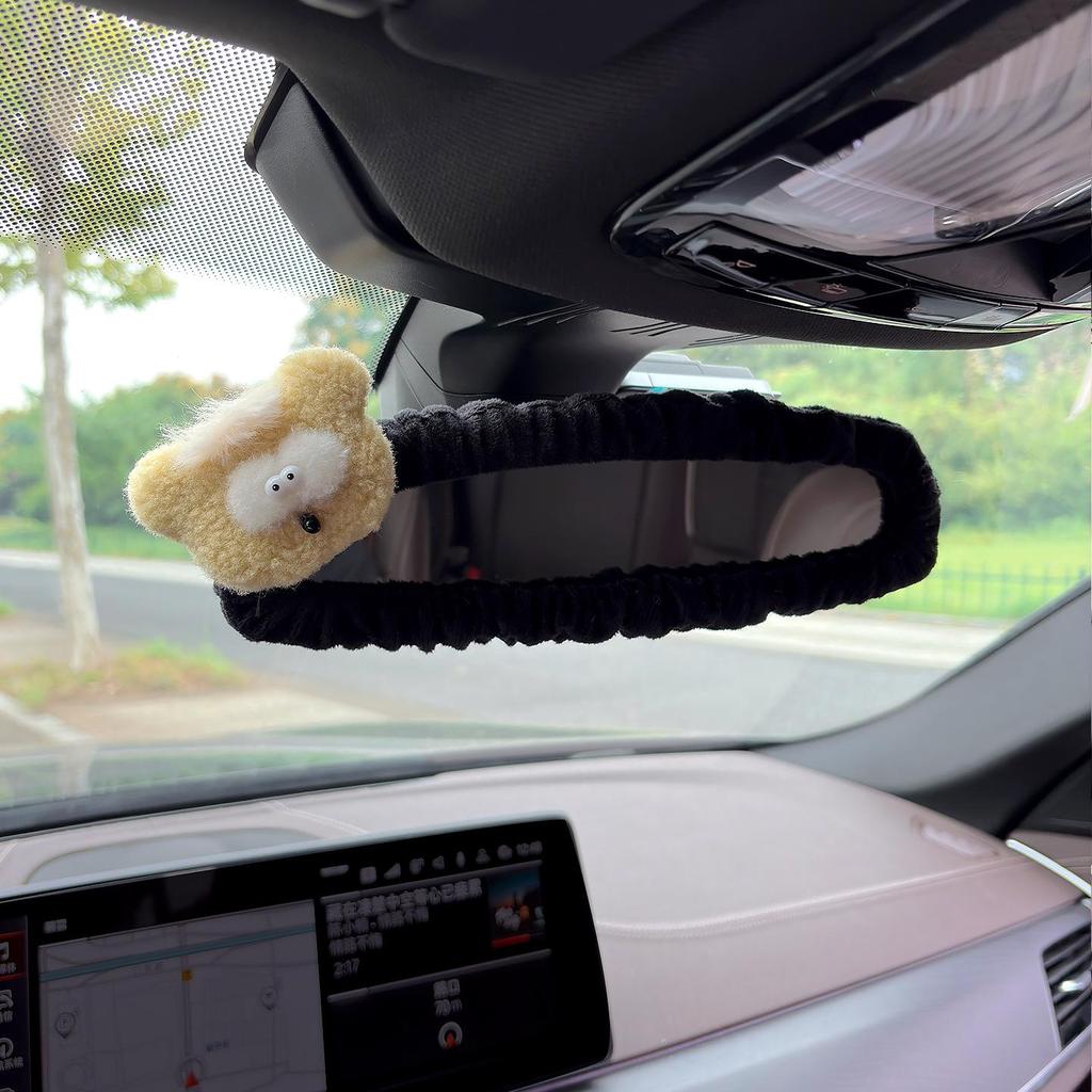 Kreative Niedliche Welpen Rückspiegelabdeckung - Dekorative Auto-Innenausstattung für Frauen.