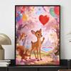 Disney 5D Diamond Painting Kit Bambi & Friends Heart Garden Home or Office Home Decor Art Diamond Painting Kit