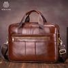 Men's Briefcase, Cowhide Men's Official Briefcase, Hand-held, Single-shoulder Computer Bag