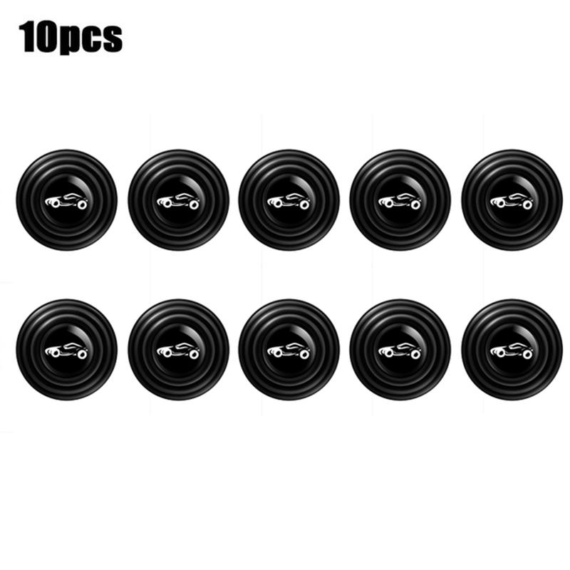 10Pcs Car Door Anti-shock Silicone Pads Hood Trunk Luminous Anti-collision Silicone Protector Stickers Gasket Auto Accessories