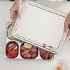 HUIHUADU Stainless Steel Divided Lunch Box & Tray