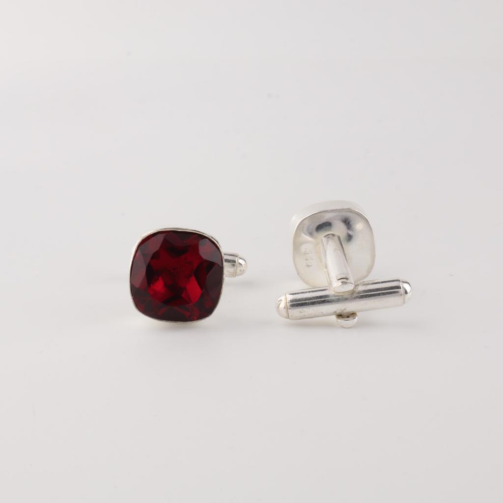 Rosa Rubellit Edelstein 925 Sterling Silber Handgemachter Schmuck Herren Anzug Manschettenknopf 1" Für Hochzeit CL-9-6