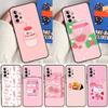 Kawaii Strawberry Milk For Samsung Galaxy A22 A32 A52 A54 A34 A14 A55 A35 A15 A53 A33 A13 A05 A06 A16 Phone Case