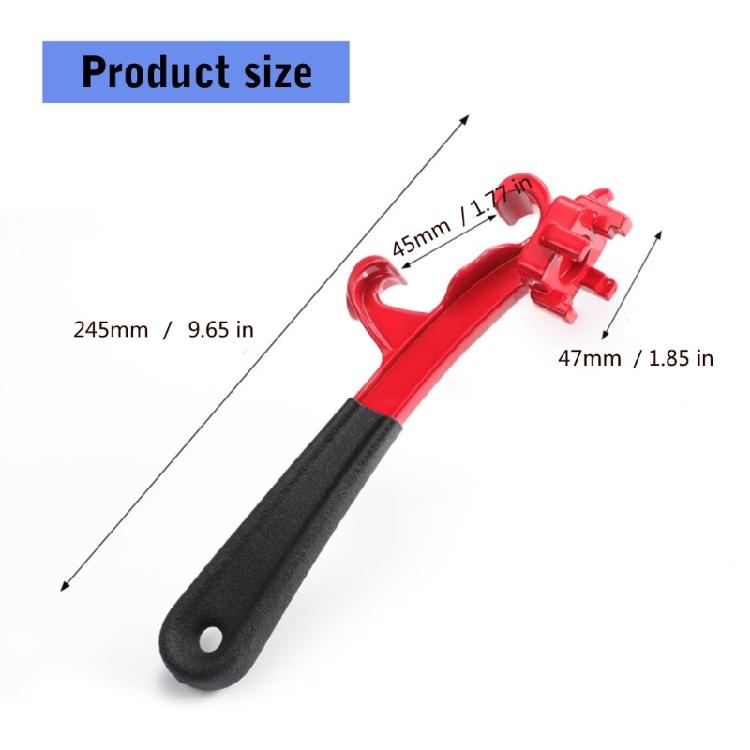 Llave de Tambor de Aluminio 3 en 1 Llave de Tapón Tambor de 55 Galones Cubo de 5 Galones Barra Abridora Llave Abridora de Barriles Tapa de Tambor de Pintura y Aceite