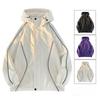 Trendy Brand Color-blocked Hooded Jackets for Men and Women, Japanese Street Niche Design, Loose BF Style Casual Jackets for Couples