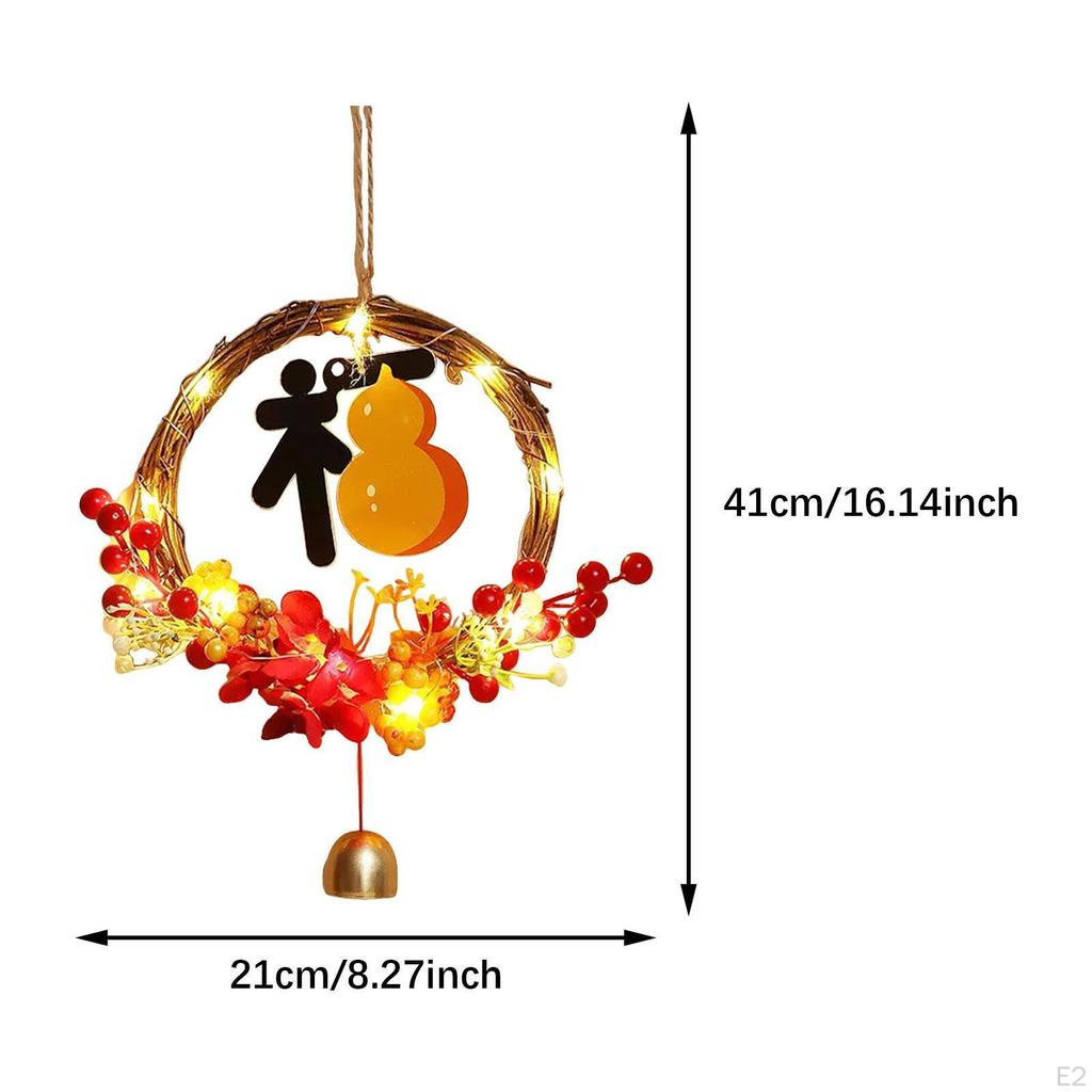 Chinese Year Garland with Lights of The Snake Door Decoration