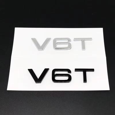 3D ABS Auto Styling V6T V8T V6 V8 T Kotflügel Seitenkarosserie Emblem Heck Kofferraum Kotflügel Abzeichen Aufkleber Für qaz17 A4 A3 A5 A6 A1 Q3 Q5 Q7