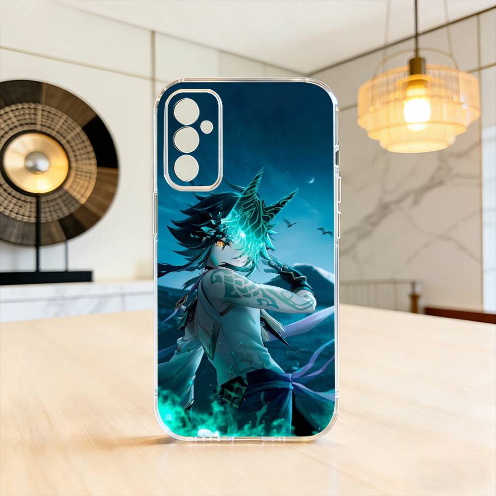 G-Genshin Impact Xiao Phone Case Transparent Silicone Soft For SamsungA10,12,20,21S,30,31,40,50,51,52,70,71