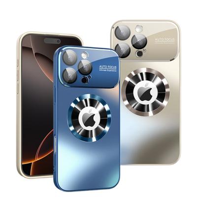 Titan Metallic Farbe Mattes Case für iPhone 17 16 15 14 Plus 13 12 Pro Max Magnetisches Case für Magsafe Linsenschutz Case