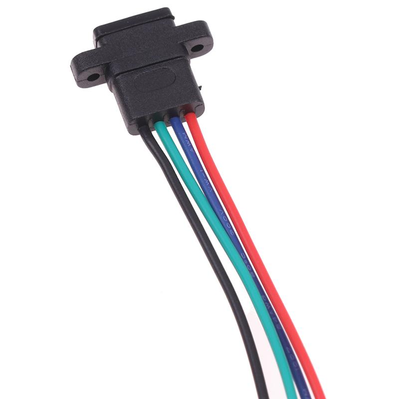 Type-C 2Pin 4Pin Welding Wire Female Waterproof Female Socket Rubber Ring High Current Fast Charging Port