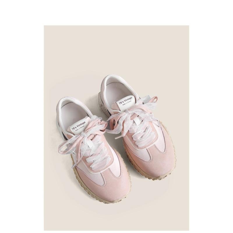 Pink Women's New Spring Casual Small Board Shoes Platform Sports