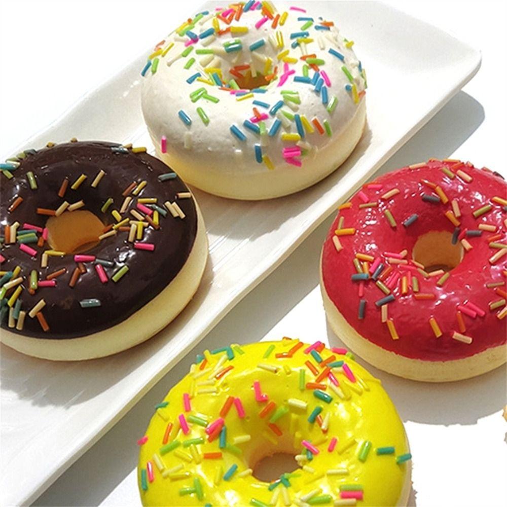 Novelty Toy Artificial Donut Simulation Cake Donut Cone Toy Squeeze Toy Simulation Donuts
