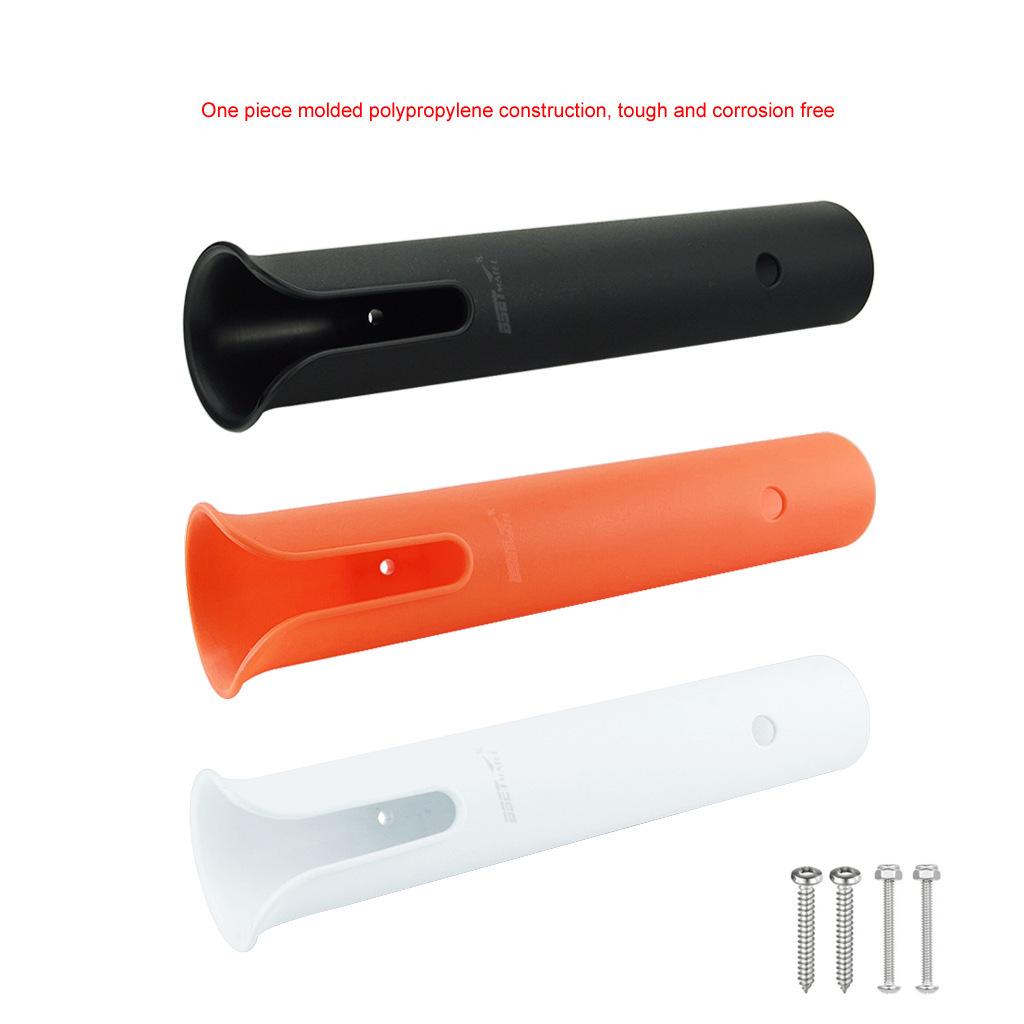 Single Barrel Plastic Fishing Rod Holder for Kayak or Boat