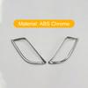 Für Jeep Compass 2017 2018 ABS Chrom Autoaufkleber Nebelschlussleuchte Lampenabdeckung Zierleiste Auto-Styling-Zubehör