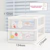 Desktop Stationery Storage Box Organizer Drawer Pen Holder Makeup Cosmetic Plastic Drawer Storage Box Desk Organizer Cute