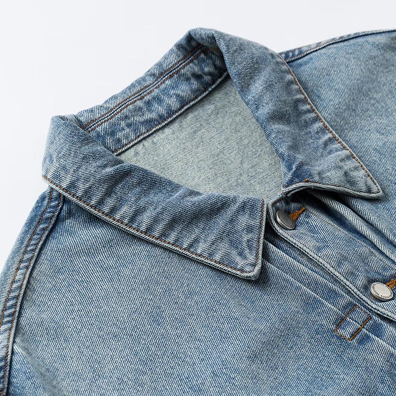 Chuyu Women's Retro Casual Denim Jacket