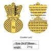 999 Pure Gold Princess Phone & Fridge Stickers: Prosperity, Peace, and Joy