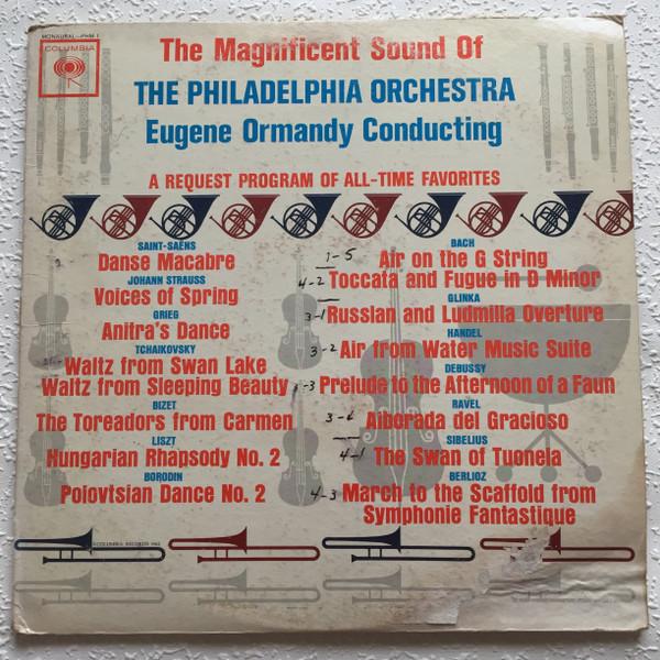 

LP Record PHILADELPHIA ORCHESTRA EUGENE ORMA Magnificent Sound Of The Philadelph PHM1 Columbia Master 1962 US Classical Used