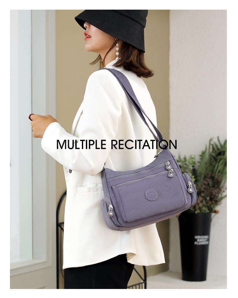Multi-layer Women's Oxford Cloth Shoulder & Messenger Bag - Lightweight, Large Capacity Backpack & Canvas Mother Bag with Wallet