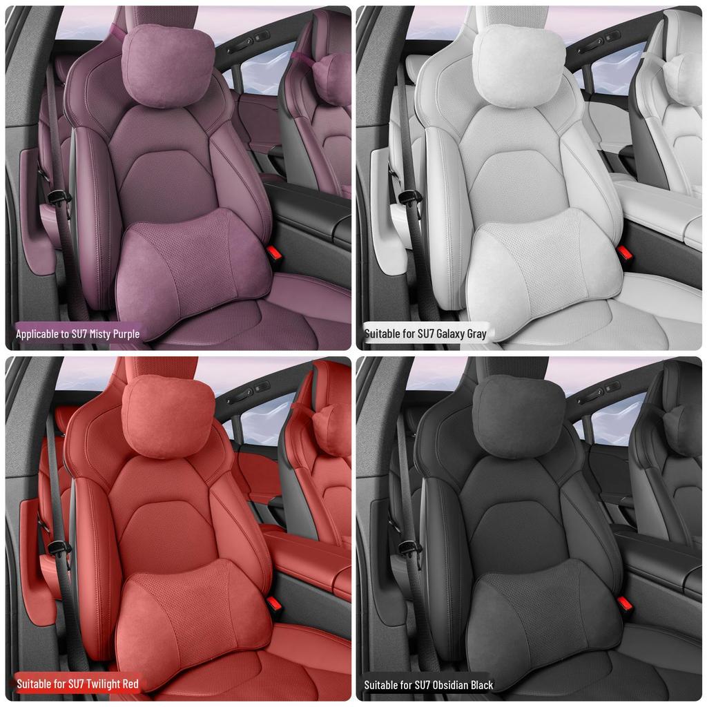 Xiaomi SU7/YU7 Magnetic Headrest & Lumbar Memory Foam Car Pillow