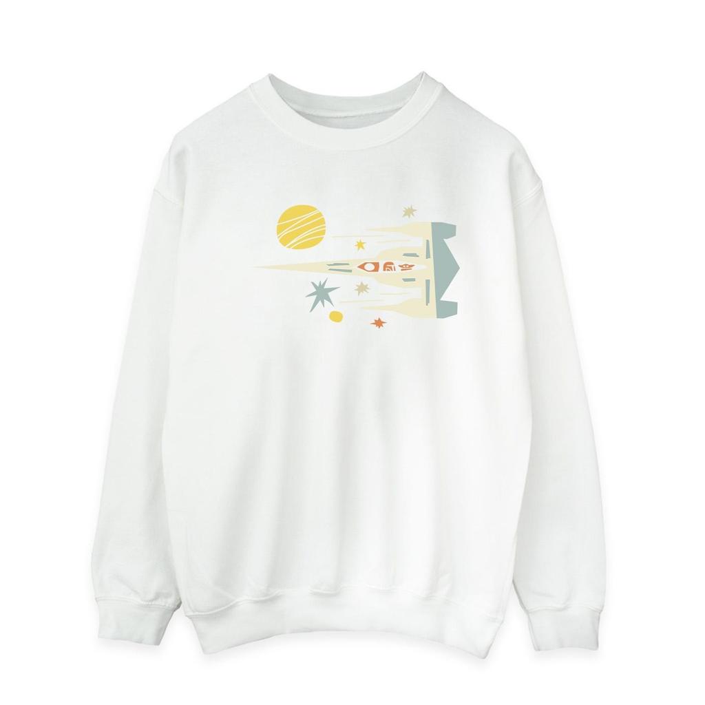 STAR WARS Mens The Mandalorian Cutout Ship Sweatshirt