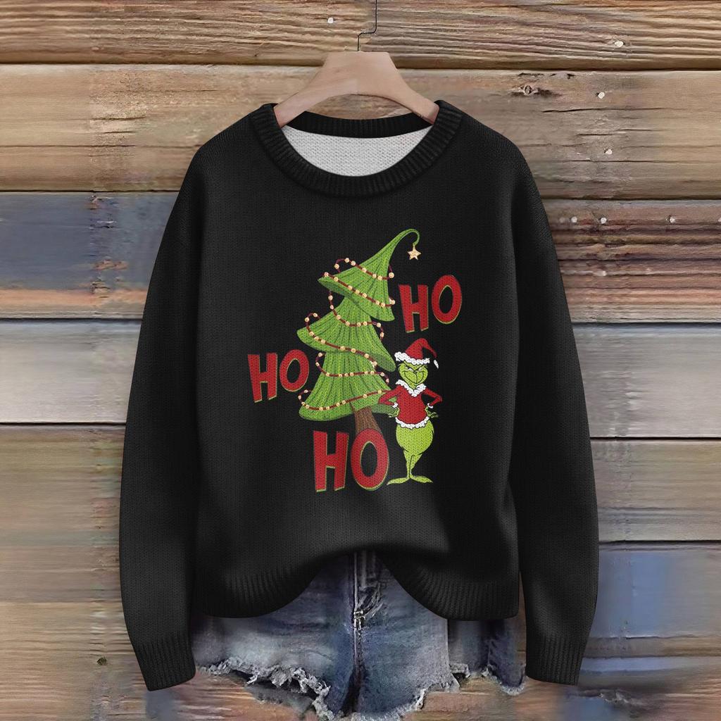 Women's Fashion Casual Long Sleeve Neck Sweater Pullover Top