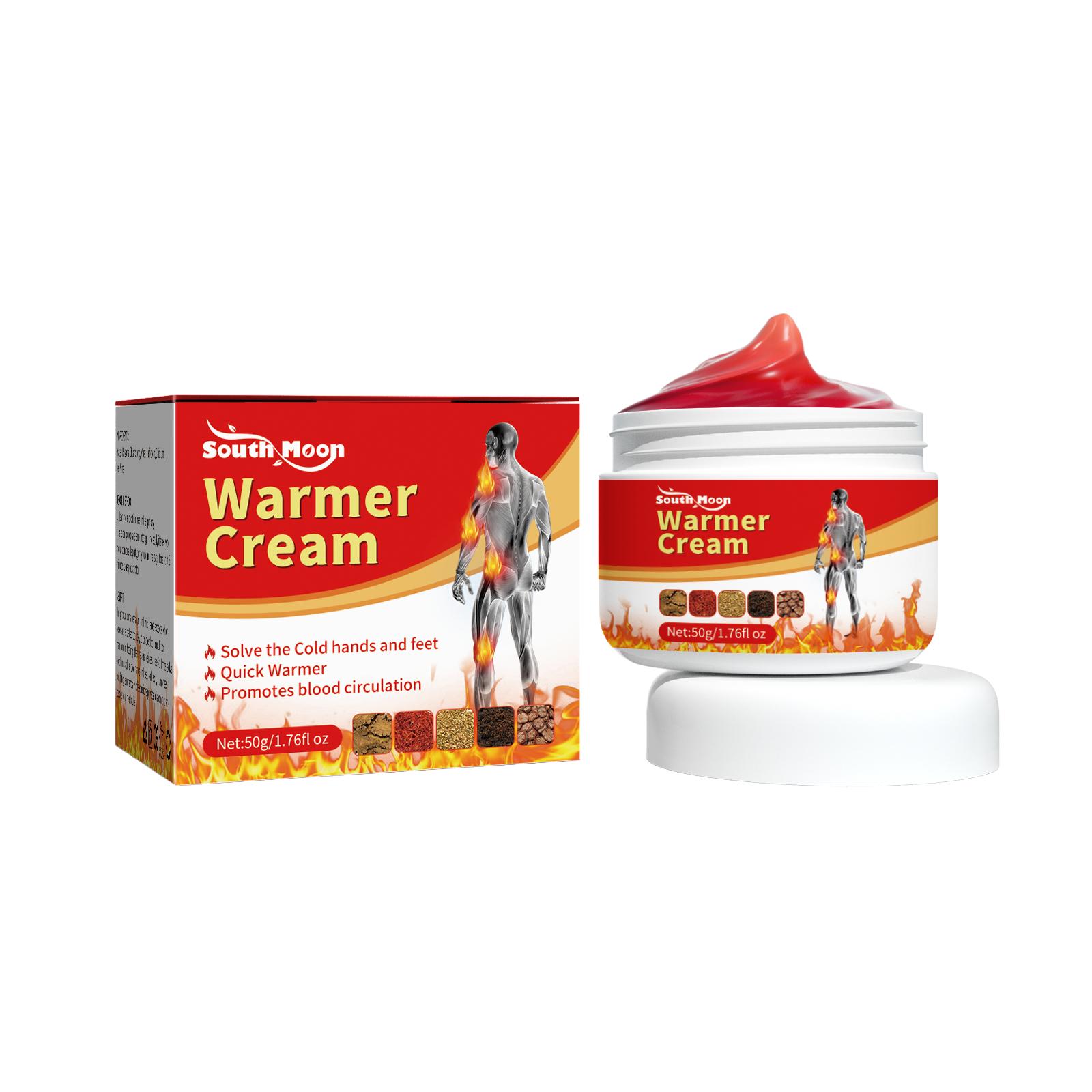 

50 г Согревающий крем от онемения рук и ног Облегчение боли в мышцах плеч и шеи Холодное онемение рук и ног Ухаживающий крем