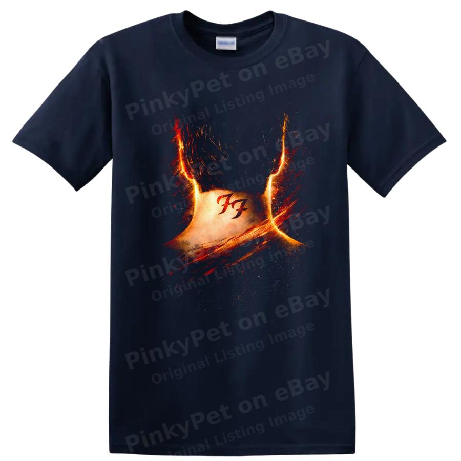 Vintage Classic Rock Flame T Shirt Retro Graphic Tee Fire Art Design