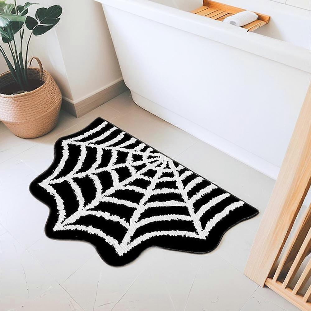 Festival Spider Web Doormat, Non-Slip Bathroom Rug With Fast-Dry Design