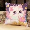 Cute Anime Cartoon Rabbits Kwaii Pillow Case Pillowcase, Double-Sided Printed, Sofa Cushion, Bedroom Headboard Pillow