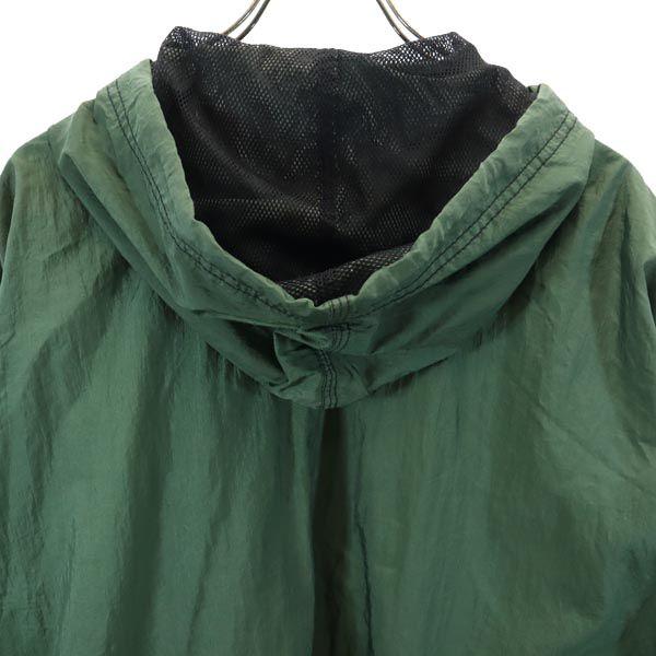 Nike 90s 00s White Tag Old Long Sleeve Half Zip Parker Khaki Logo Men's Used