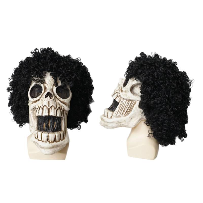 Piece Pirate One Brook Mask Headgear Anime Cosplay Halloween Easter Costume Prop