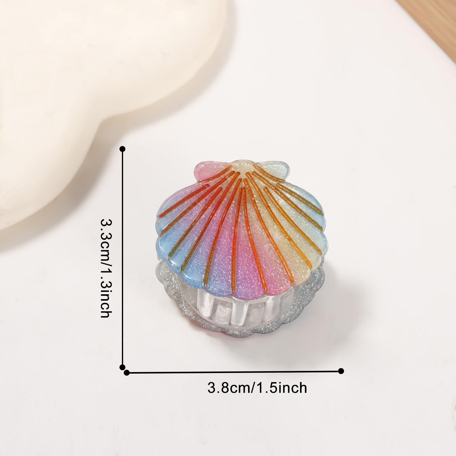 Бамбуковая Яо Красочная Ракушка Зажим для Волос