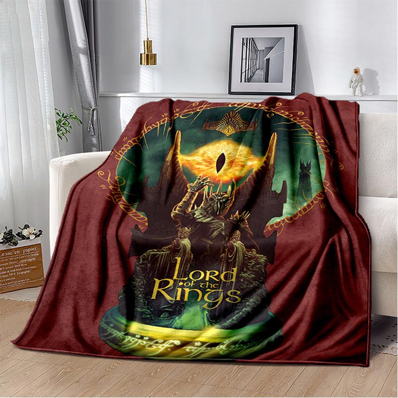 Movie L-Lord of The Rings H-Hobbit Soft Plush Blanket,Flannel Blanket Throw Blanket for Living Room Bedroom Bed Sofa Cover Child