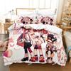 Anime Muse Dash Game Bedding Set Duvet Cover Bed Set Quilt Cover Pillowcase Comforter king Queen Size Boys Adult Bedding Set