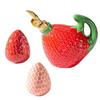 Ceramic Strawberry Oil And Vinegar Dispenser With Creative Kitchen Decor For Home Chefs