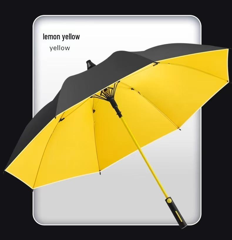 Doppelwandiger winddichter Golfschirm - Extra großer automatischer wasserdichter Schirm mit Hülle für zwei Personen