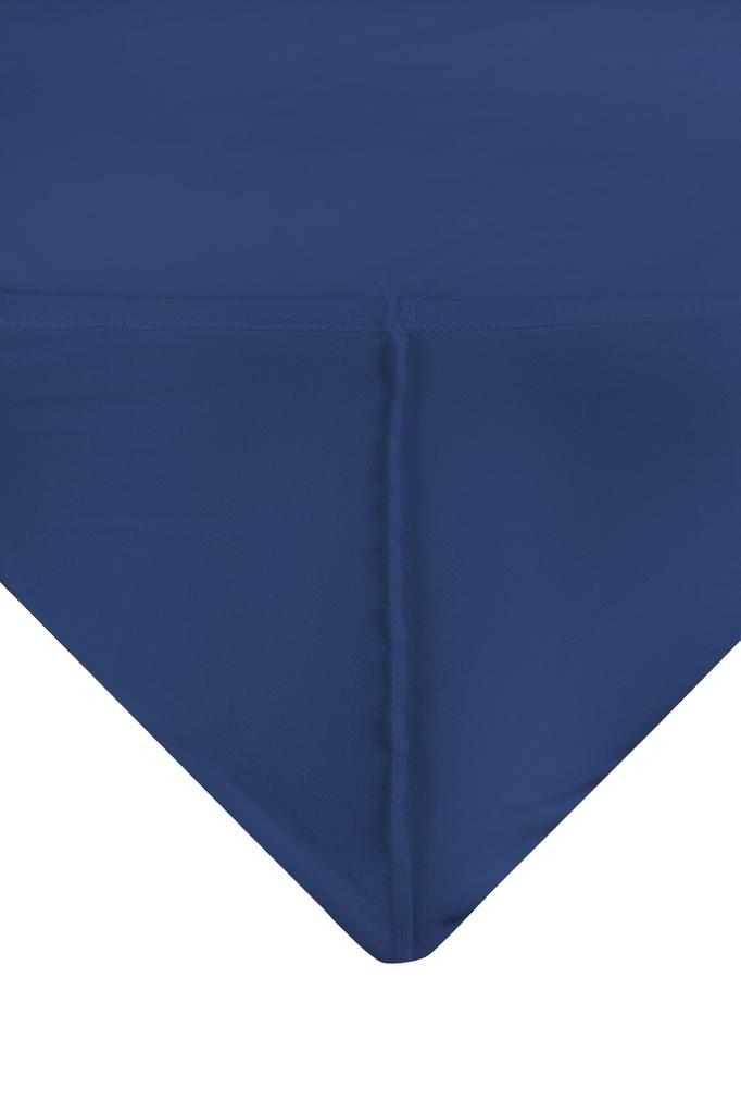 Satin Fitted Sheet 120x200x25, Navy Blue_47, Matex