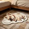 French Bulldog Shaped Rug Dog Carpet For Living Room Bedroom Bathroom Non Slip Floor Mat Kids Room Pet Lover Decor Gift