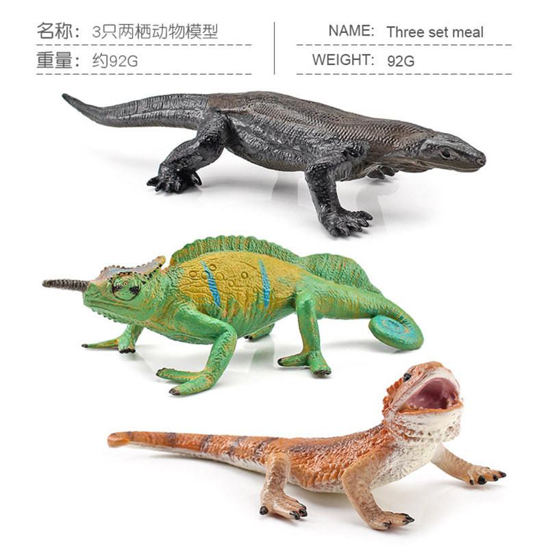High-quality Static Chameleon Lizard Animal Figurine Realistic Model For Collectors 92g