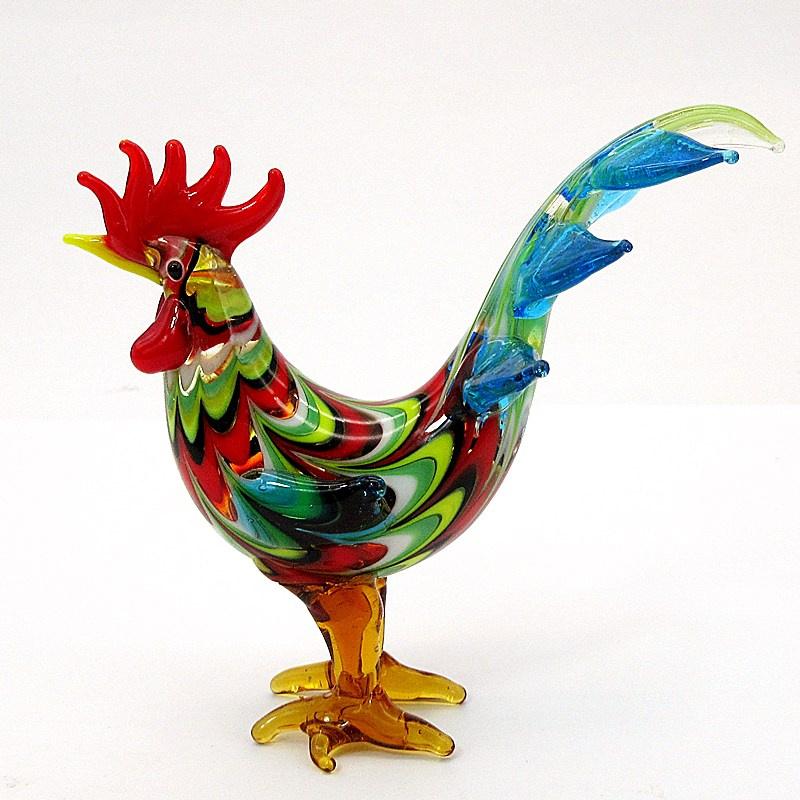 Murano stikla gailis figūriņa ornaments krāsains