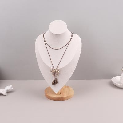 Velvet Portrait Necklace Display Pendant Organizer Jewelry Display Stand Jewelry Mannequin Bust Necklace Pendant Window Display
