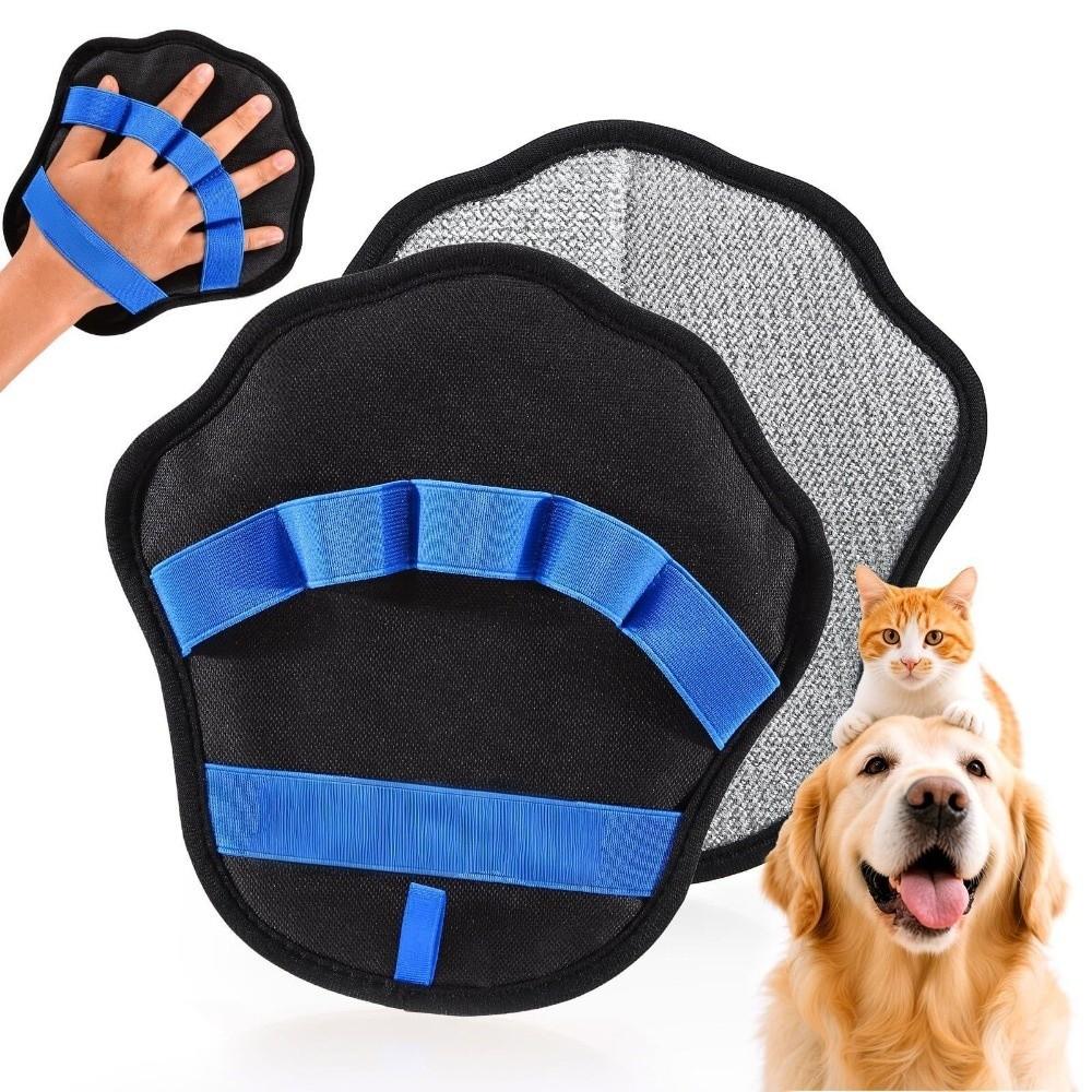 Deshedding Pet Hair Remover Glove Effective Gentle Grooming Glove Massage Function 5 Finger Grooming Mittens Shedding Season