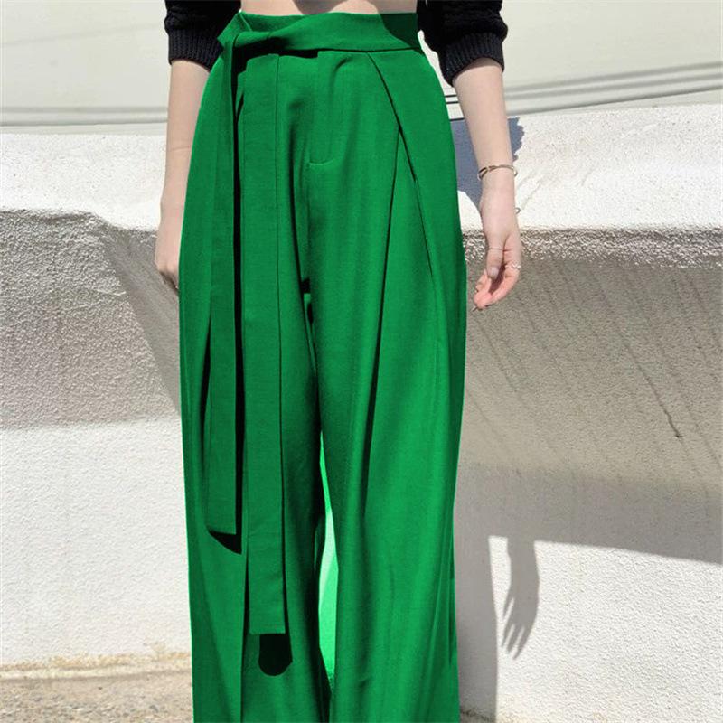 Western Style Pants for Women Autumn with Sense of Drape Wide Legs Exuding Unique Casual Vibe for Commuting Trousers Women’s