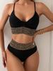 European and American swimsuit women's sexy split bikini high waist and thin seaside vacation fashion swimsuit women