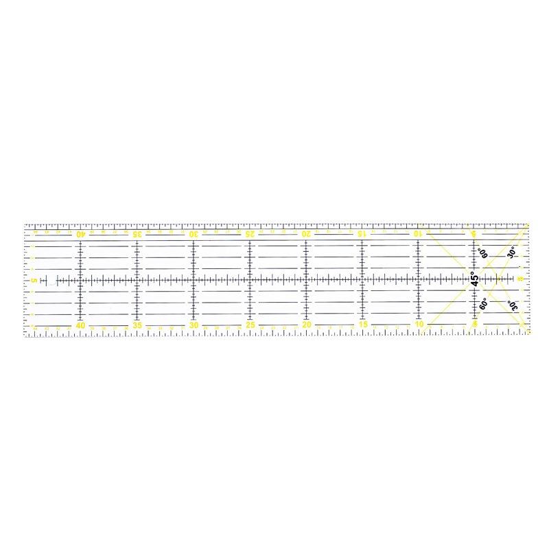 Transparent Quilting Ruler Tailor Sewing Ruler Cutting Guide Measuring Tools for Sewing Quilting and DIY Crafts