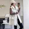 Frühling, Herbst und Winter, Damen, Übergröße, leichte Weste, Oberbekleidung, dünn, warm, mittellang, Revers, lockere Weste, Strickjacke, ärmellos