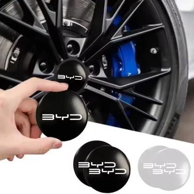 4PCS Car Wheel Center Hub Caps Cover Sticker Decals For BYD Atto Yuan Plus Song Plus Seal Seagull Dolphin Sealion Accessories