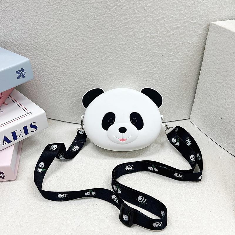 

Силиконовая сумка-панда женская сумка-мессенджер водонепроницаемая 2025 новая милая детская мультяшная панда сумка для мобильного телефона студенческая сумка