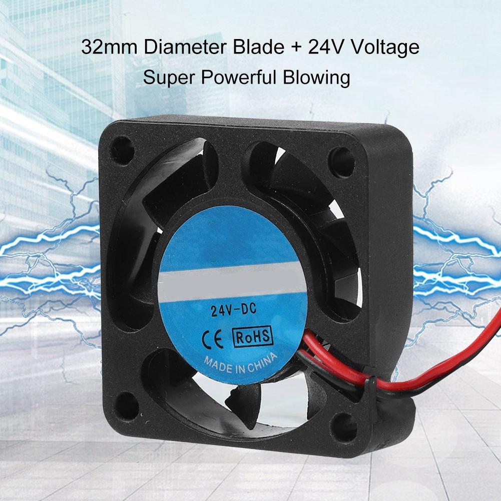 2PCS 24V 4010 7000RPM Large Wind Extruder Cooling Fan Quiet Blowing 3D Printer Cooling Fan